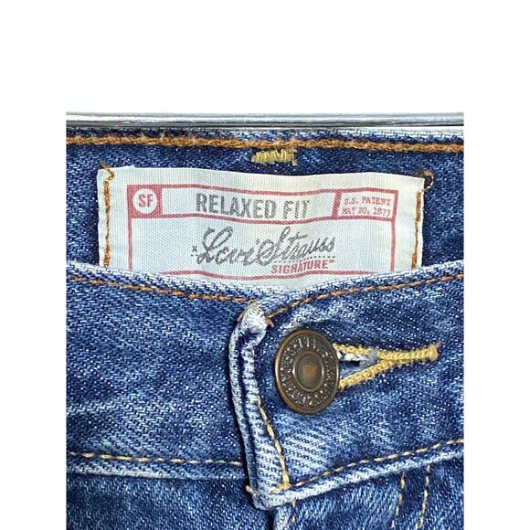 VTG Levi Strauss Signature Relaxed Fit Jeans Misses 10 Short Normcore Capsule - Picture 5 of 7